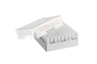 艾本德儲存盒 9 × 9, 可放置 81  個螺旋蓋（凍存）管， 1  –  2  mL，3  件，高 53  mm，2  英寸，聚丙烯材料，可耐受最低 -86  °C，可高溫高壓滅菌，帶蓋子并具有數(shù)