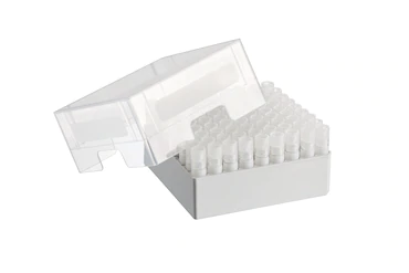 艾本德儲存盒 9 × 9, 可放置 81  個螺旋蓋（凍存）管， 3   mL，2  件，高 76  mm，3  英寸，聚丙烯材料，可耐受最低 -86  °C，可高溫高壓滅菌，帶蓋子并具有數(shù)字字母標識