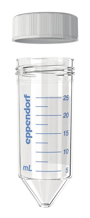 艾本德Eppendorf Conical Tubes 25 mL 帶螺旋蓋, 25 mL, 啟動(dòng)套裝，4  個(gè)單離心管架，6  個(gè)轉(zhuǎn)子適配器，轉(zhuǎn)子孔可容納 50  mL 錐形管, PCR 潔凈級(jí), 無(wú)